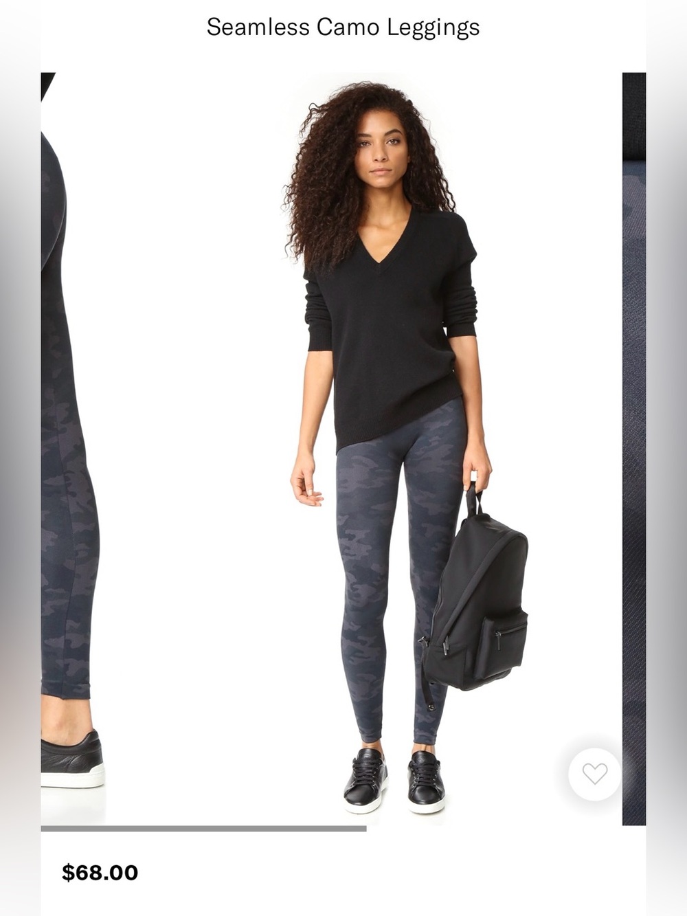 SPANX  Camo Leggings in Black